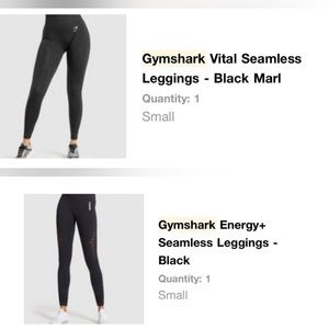 Gymshark Leggings 3 Piece Bundle- Small